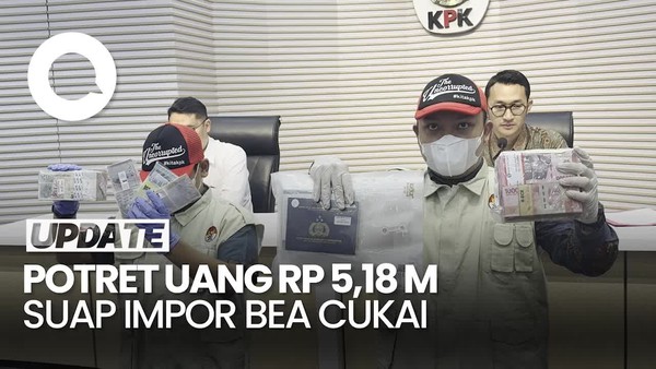 Video: KPK Pamerkan 5 Koper Uang Rp 5,18 M Hasil Kasus Suap Impor Bea Cukai