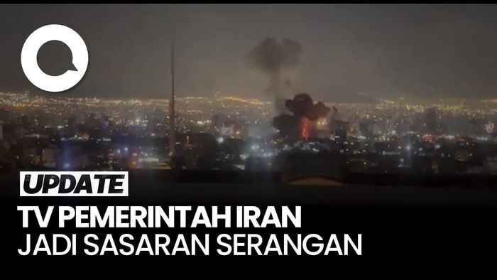 Video: Detik-detik Serangan di Dekat TV Pemerintah Iran!