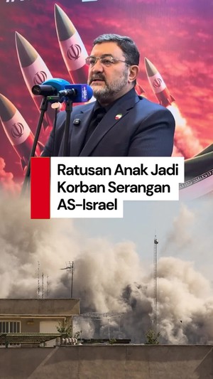 Video 555 Warga Iran Tewas Akibat Serangan AS-Israel, 200 di Antaranya Anak SD