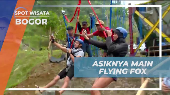 Rasakan Sensasi Flying Fox di Curug Bidadari 