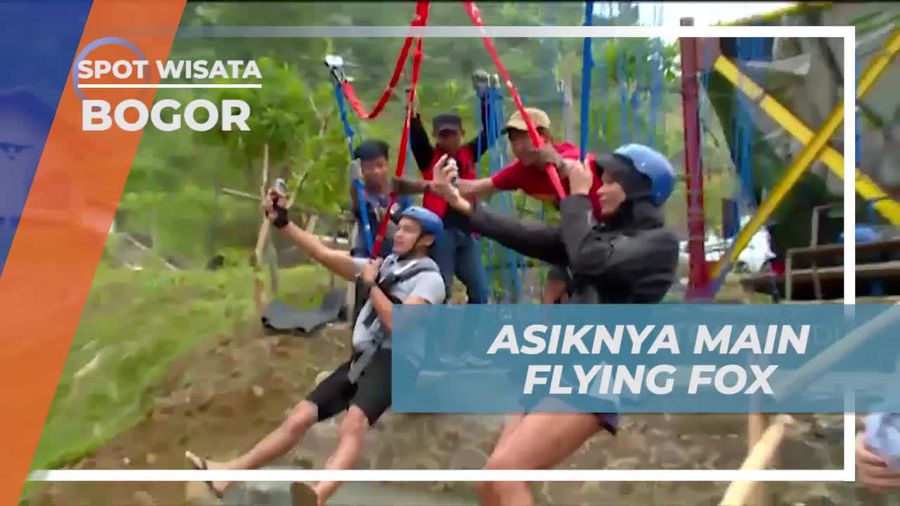 Rasakan Sensasi Flying Fox di Curug Bidadari 