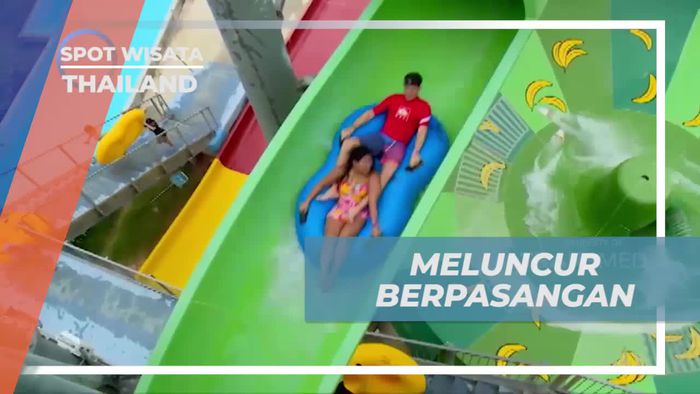 Meluncur Berpasangan di Seluncuran Ekstrim CN Amazone, Thailand