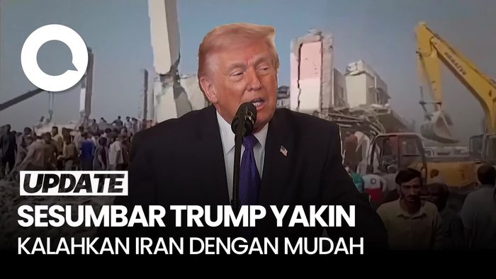 Video Trump Yakin Kalahkan Iran: Kita Punya Militer Terkuat di Dunia