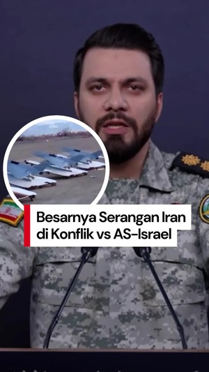 Video: Iran Sudah Luncurkan 2.000 Drone-600 Rudal Minggu Ini