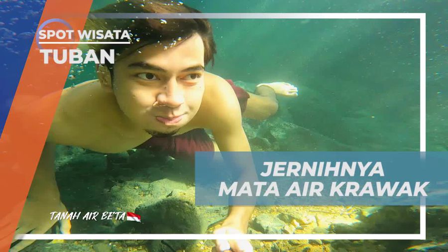 Menikmati Kejernihan Mata Air Krawak di Tuban