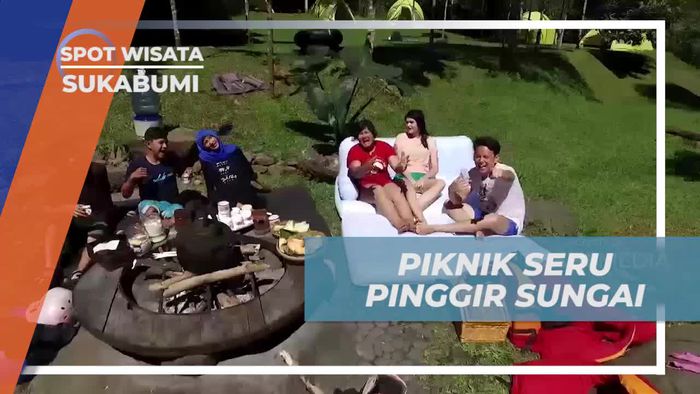 Piknik Santai di Pinggir Sungai Cigunung, Sukabumi
