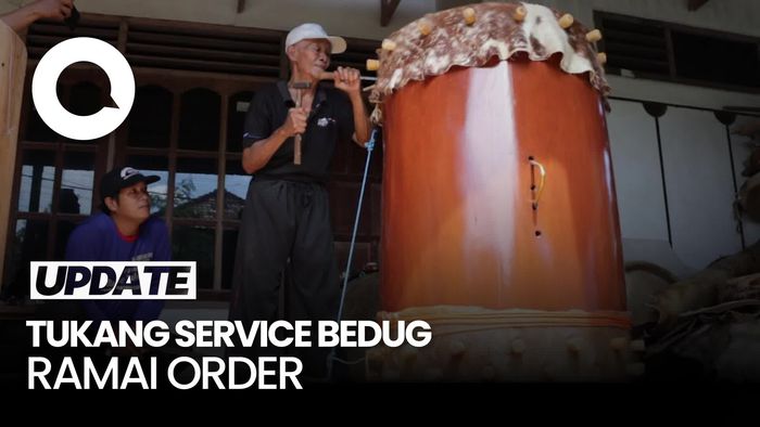 Video: Kisah Tukang Servis Bedug di Ponorogo Ramai Order Jelang Lebaran