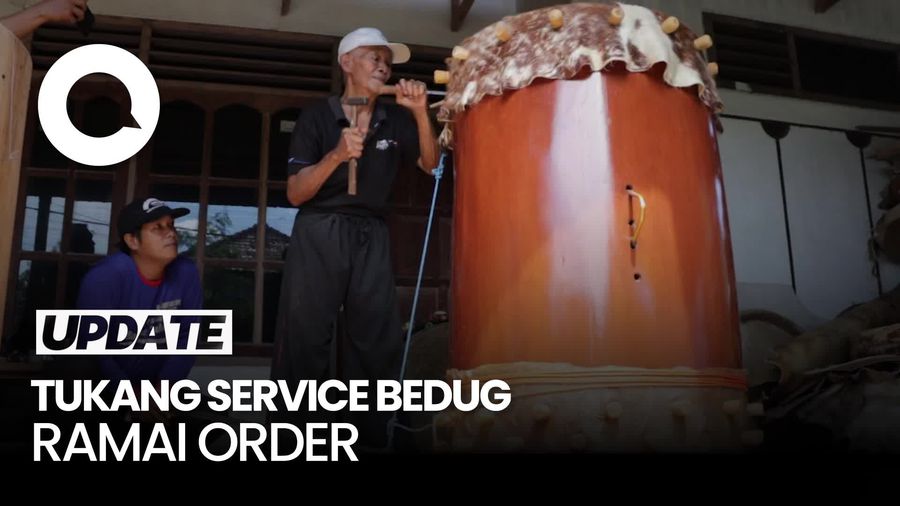 Video: Kisah Tukang Servis Bedug di Ponorogo Ramai Order Jelang Lebaran