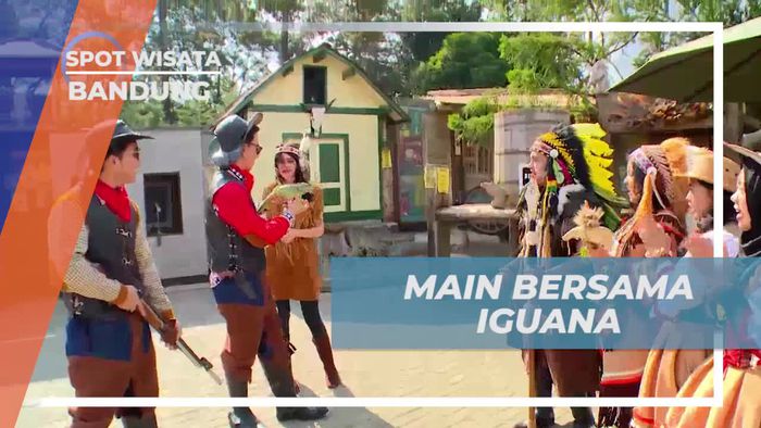 Menguji Keberanian Berinteraksi dengan Iguana di Farm House Lembang, Bandung
