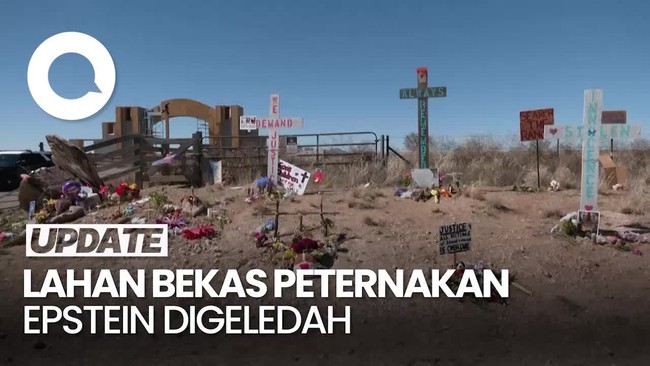 Video: Lahan Bekas Peternakan Epstein di New Mexico AS Digeledah