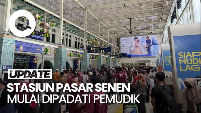 Video: H-8 Lebaran, 16.010 Pemudik Berangkat dari Stasiun Pasar Senen