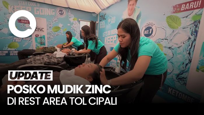 Video: Capek di Jalan? Pemudik Bisa Istirahat dan Keramas Gratis di Posko Mudik Zinc