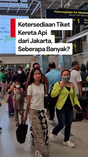 Video Baru Mau Mudik dari Jakarta? Kuota Tiket Kereta Api Masih Banyak Nih...