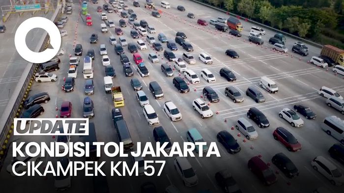 Video: Pantauan Arus Mudik di Tol Jakarta-Cikampek Km 57