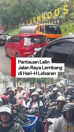 Video Lembang Padat Merayap di Hari-H Lebaran