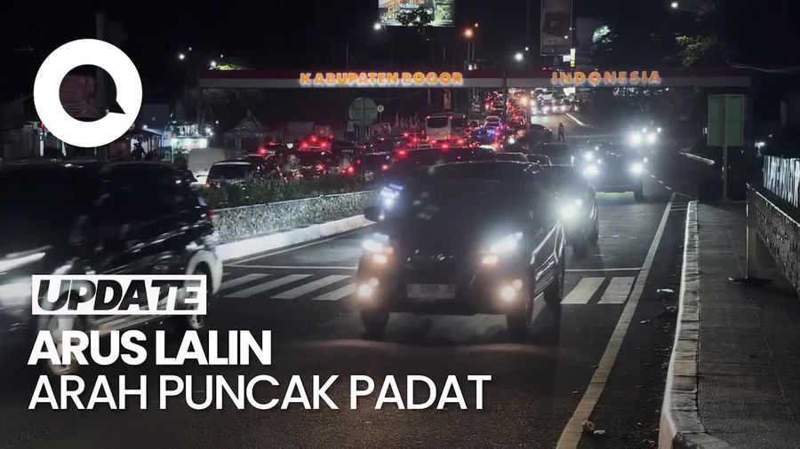Video: Arus Wisata Jalur Puncak Padat Malam Ini