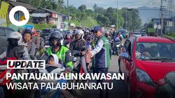 Video Exit Tol Parungkuda-Simpang Cikidang Padat, Arus Wisata Tersendat