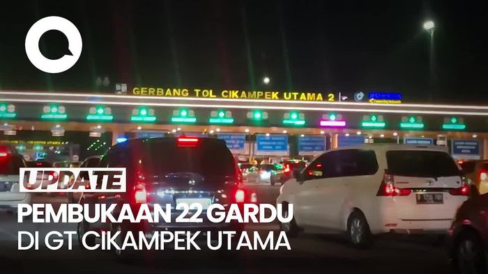 Video: Arus Balik Padat, 22 Gardu di GT Cikatama Dibuka ke Arah Jakarta