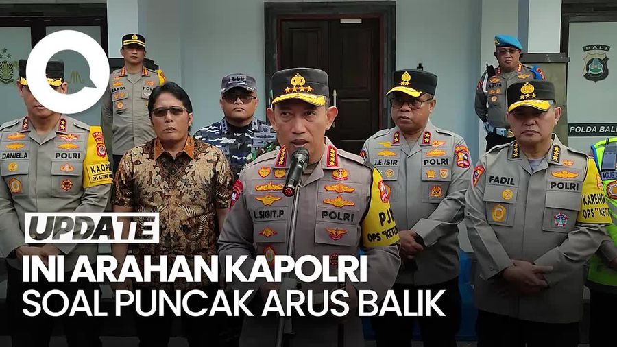 Video Arahan Kapolri di Puncak Arus Balik: Antisipasi Kepadatan-Cuaca Ekstrem