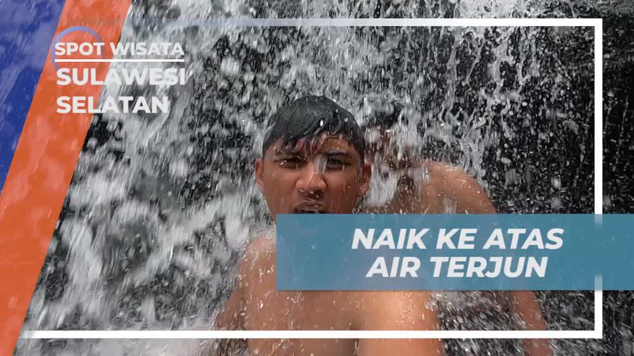 Mendaki Batu Besar Menuju Air Terjun Lacolla di Sulawesi Selatan
