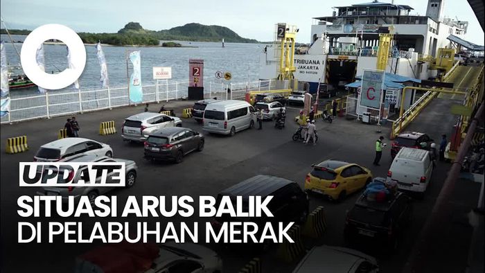 Video Arus Balik Lebaran di Pelabuhan Merak Ramai Lancar