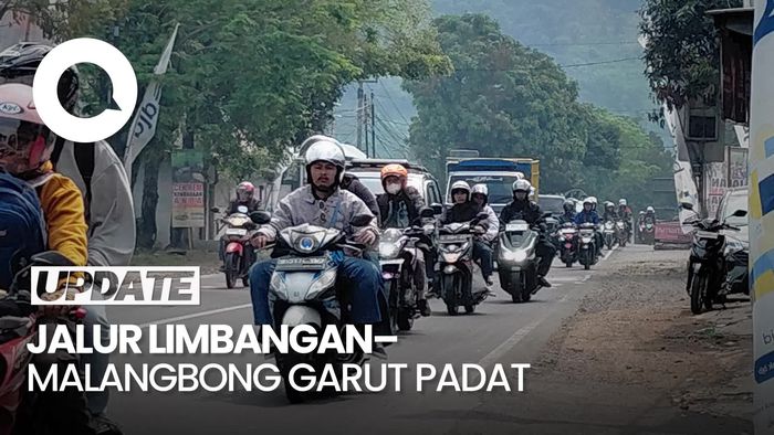 Video H+7 Lebaran, Jalur Limbangan-Malangbong Garut Padat