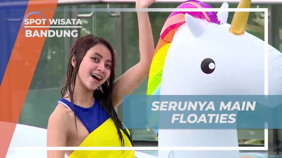 Beradu Kecepatan di Kolam Renang dengan Floaties di Bandung