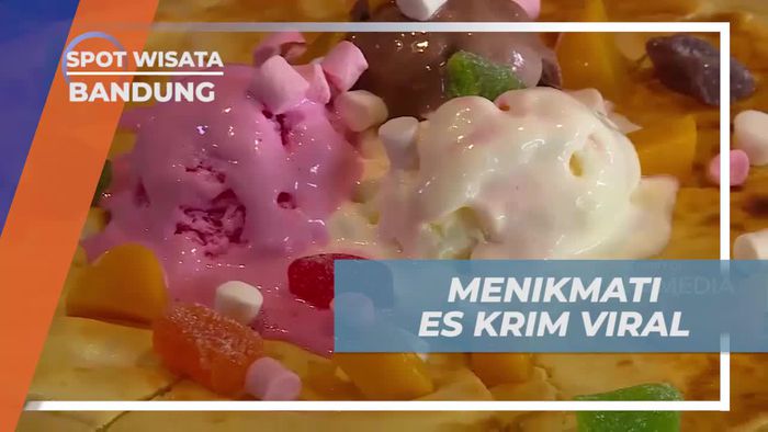 Nikmati Sensasi Es Krim Unik Pizza Ice Cream yang Viral di Bandung