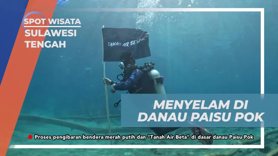 Menyelam Sambil Menikmati Keindahan Alam Danau Paisu Pok di Sulawesi Tengah