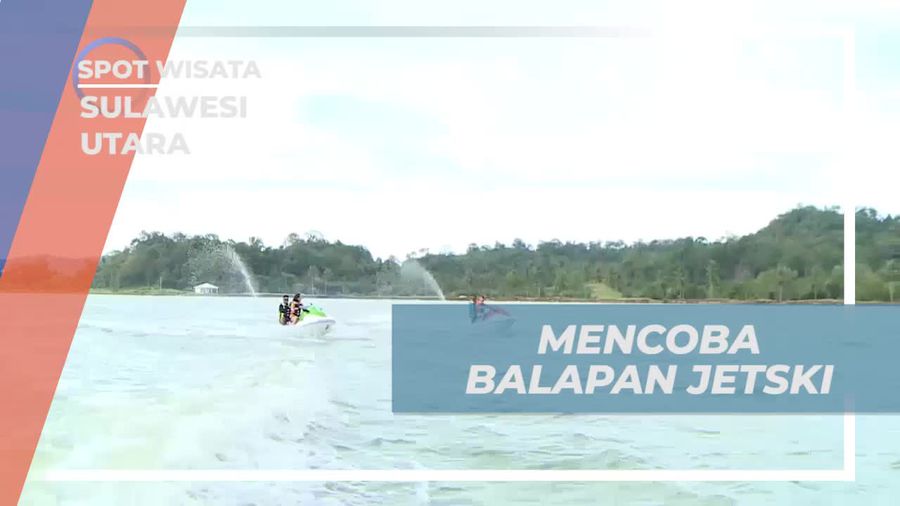 Balapan Seru Menggunakan Jetski di Laut Sulawesi Utara