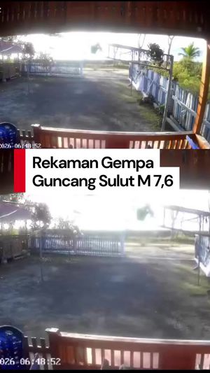 Video: Rekaman CCTV Detik-detik saat Gempa Guncang Bitung Sulut M 7,6
