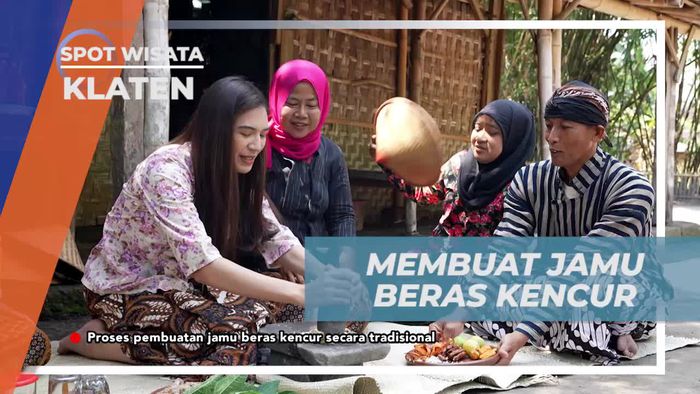 Belajar Membuat Jamu Beras Kencur Khas Klaten