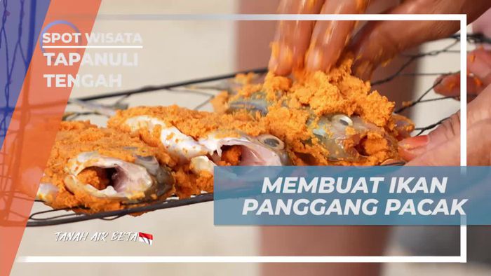 Memasak Ikan Panggang Pacak Khas di Tapanuli Tengah