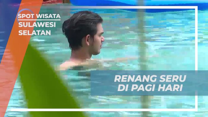 Berenang Seru di Pagi Hari Sulawesi Selatan