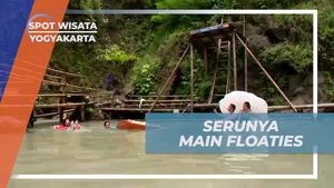 Bermain dan Seru-seruan dengan Floaties di Air Terjun Kedung Pedut, Yogyakarta