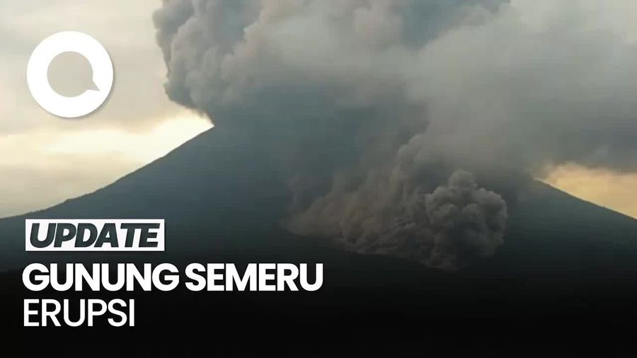 Video: Gunung Semeru Erupsi, Masyarakat Diminta Waspada