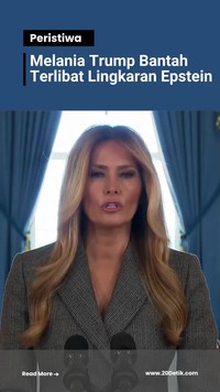 Video Melania Bantah Jadi Korban yang Dijual Epstein ke Trump