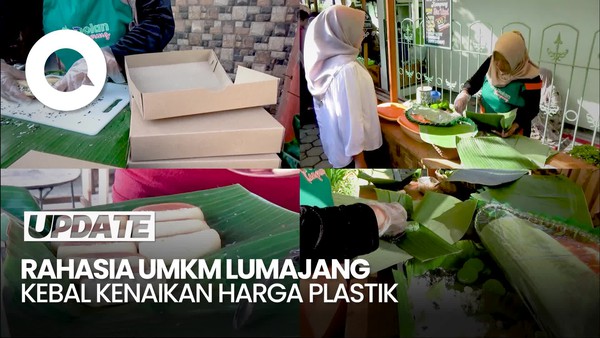 Video: Gak Pusing Plastik Mahal! UMKM Lumajang Balik ke Daun Pisang