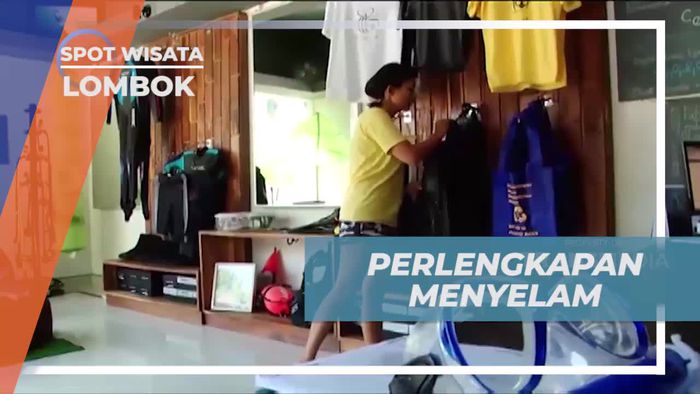 Menyiapkan Perlengkapan Menyelam untuk Menyelam di Lombok  