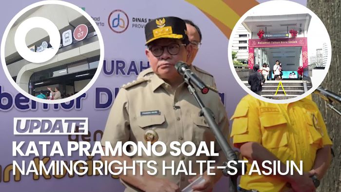 Video Pramono: Naming Rights Halte-Stasiun Tak Boleh Ganggu Keindahan Kota