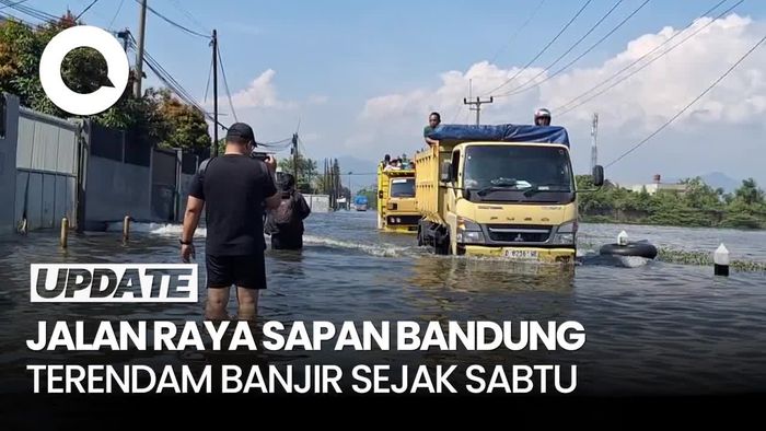 Video: Akses Jalan Raya Sapan Terganggung Imbas Banjir Sejak Sabtu