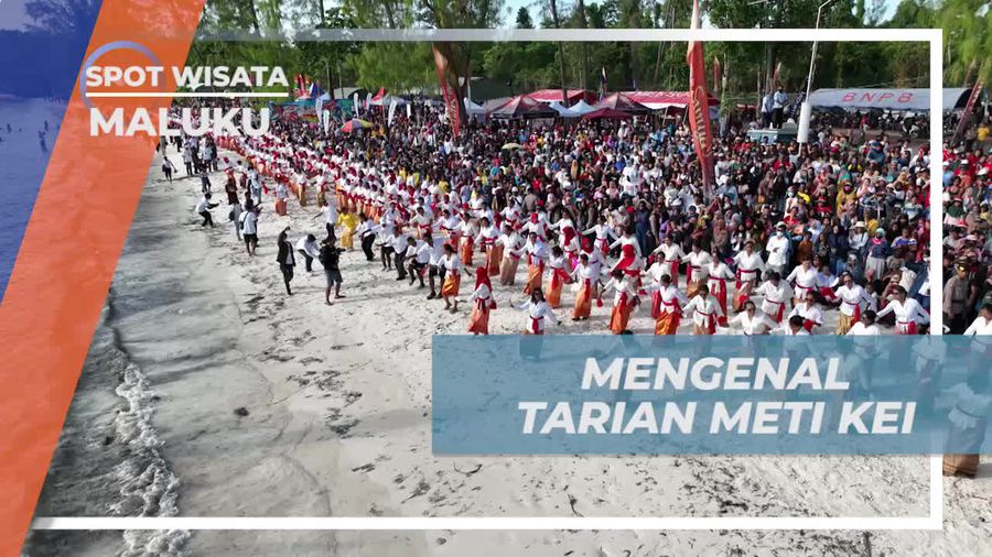 Mengenal Tarian Modern Meti Kei dengan 500 Penari di Pantai Ngiarvarat, Maluku 