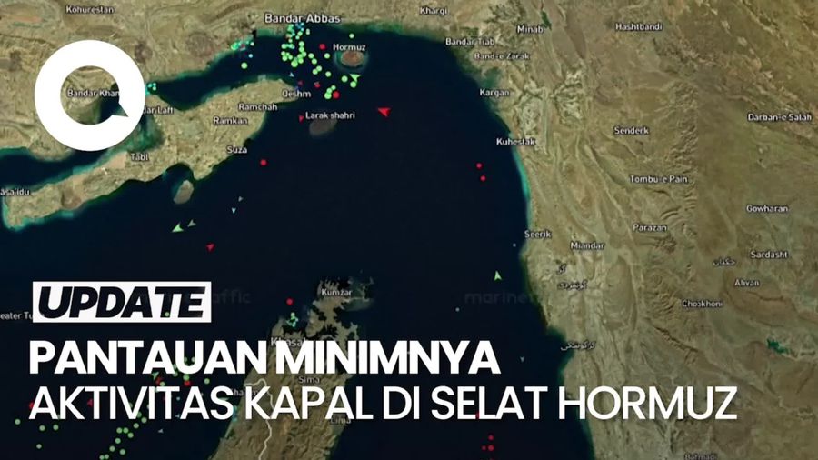 Video: Penampakan Macetnya Selat Hormuz Seusai Diblokade AS