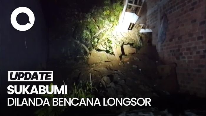 Video: Satu Wanita Tewas Akibat Longsor di Sukabumi