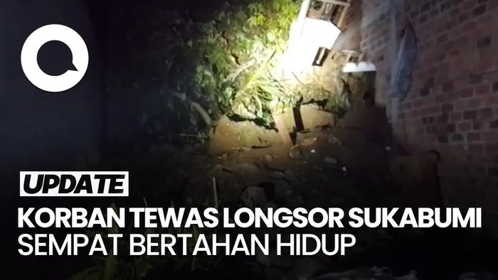 Video: Sempat Bertahan Hidup Sebelum Akhirnya Tewas Tertimbun Longsor di Sukabumi