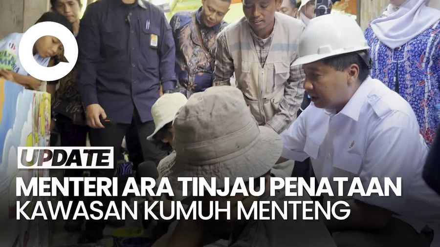 Video: Momen Menteri Ara Cek Renovasi Kawasan Kumuh di Menteng Jakpus 