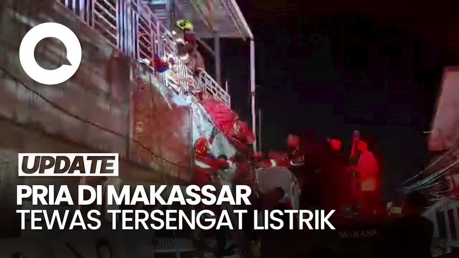 Video: Niat Mau Bantu Padamkan Api, Pria di Makassar Tewas Tersengat Listrik