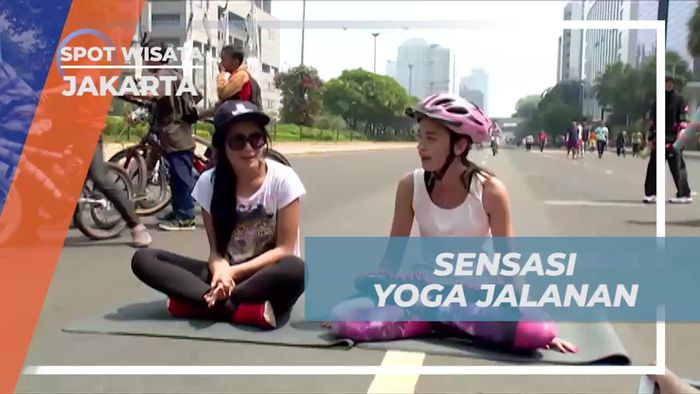 Merasakan Yoga Jalanan di Tengah Jalan Kota Jakarta  