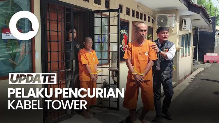 Video: Ditangkap! Ini Tampang 3 Pelaku Pencurian Kabel Tower di Ciamis