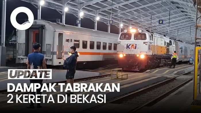 Video: 2 Perjalanan KA Parahyangan Dibatalkan Imbas Kecelakaan di Bekasi